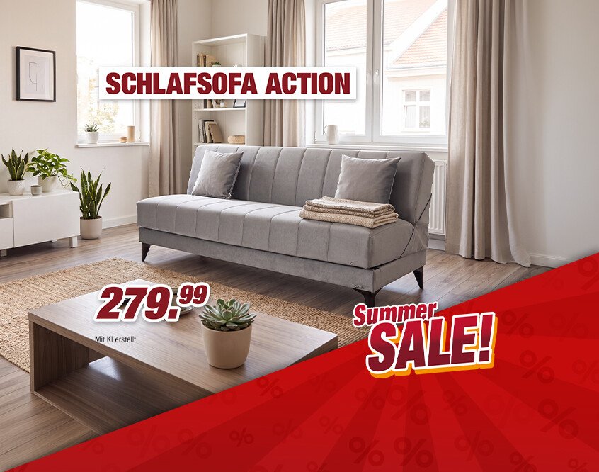 Unsere Werbe Highlights - Schlafsofa Action