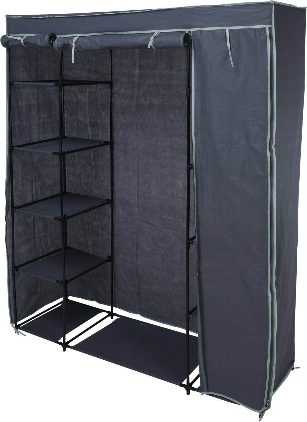 Kleiderschrank anthrazit Stahl