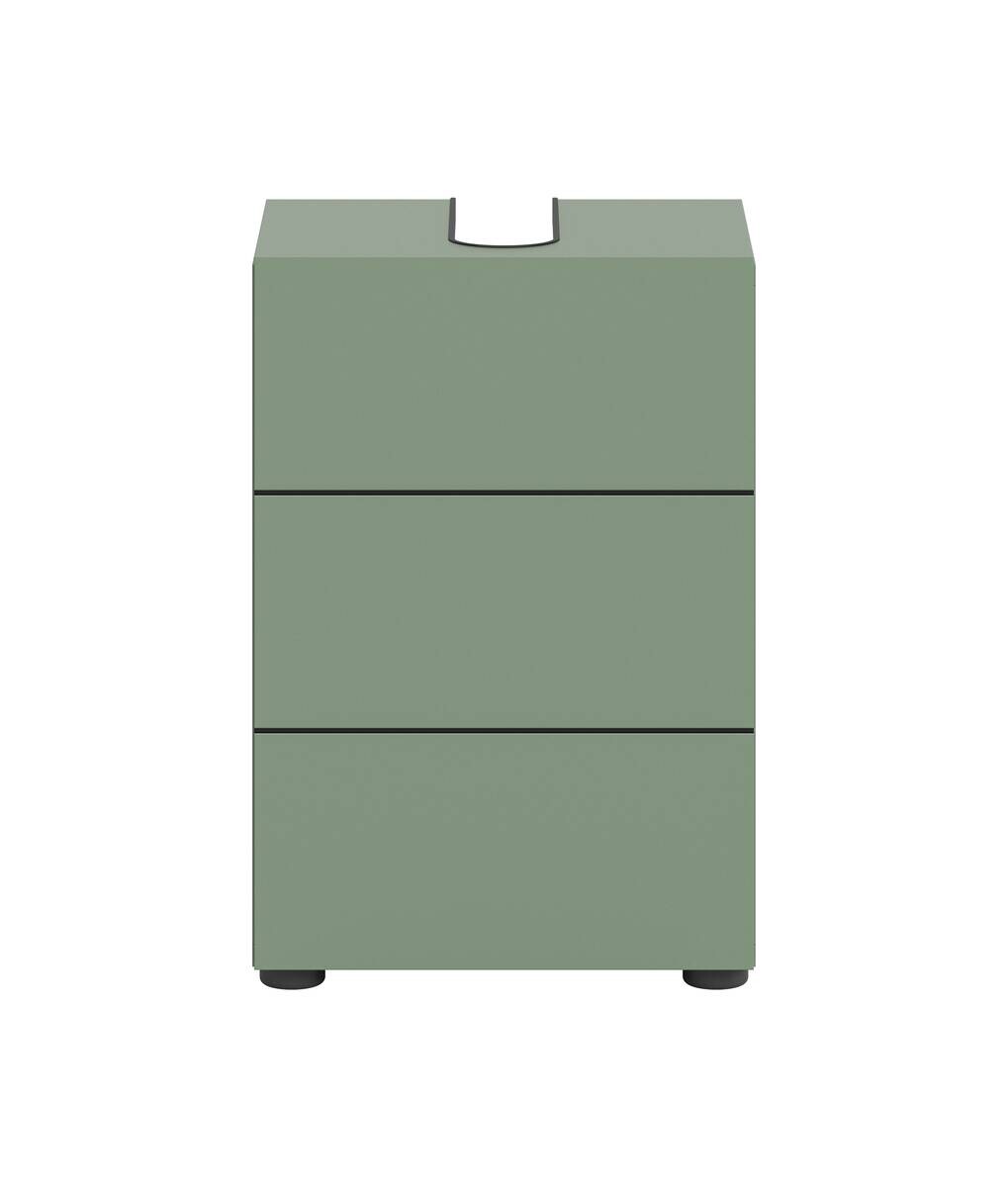 Waschbeckenunterschrank VIRA grün schwarz B/H/T: ca. 38x56x34 cm