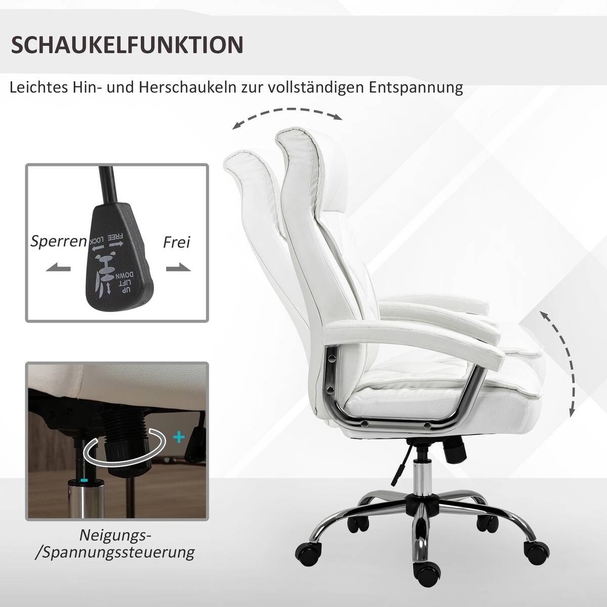 Drehstuhl 921-473WT weiß
