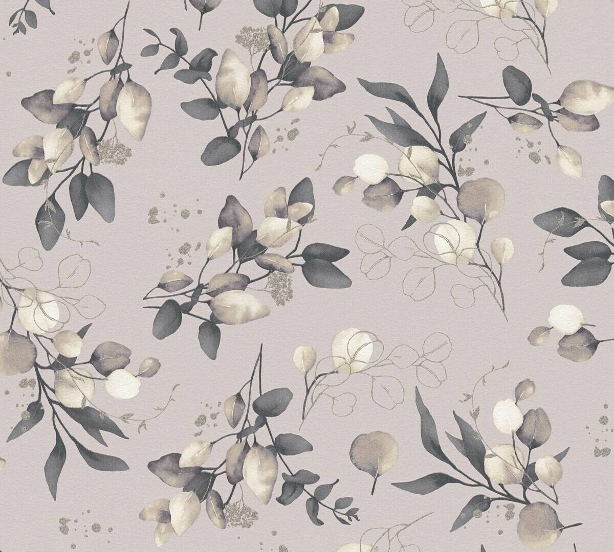 A.S.Creation Vliestapete creme schwarz beige B/H/D: ca. 53x1005x7,6 cm