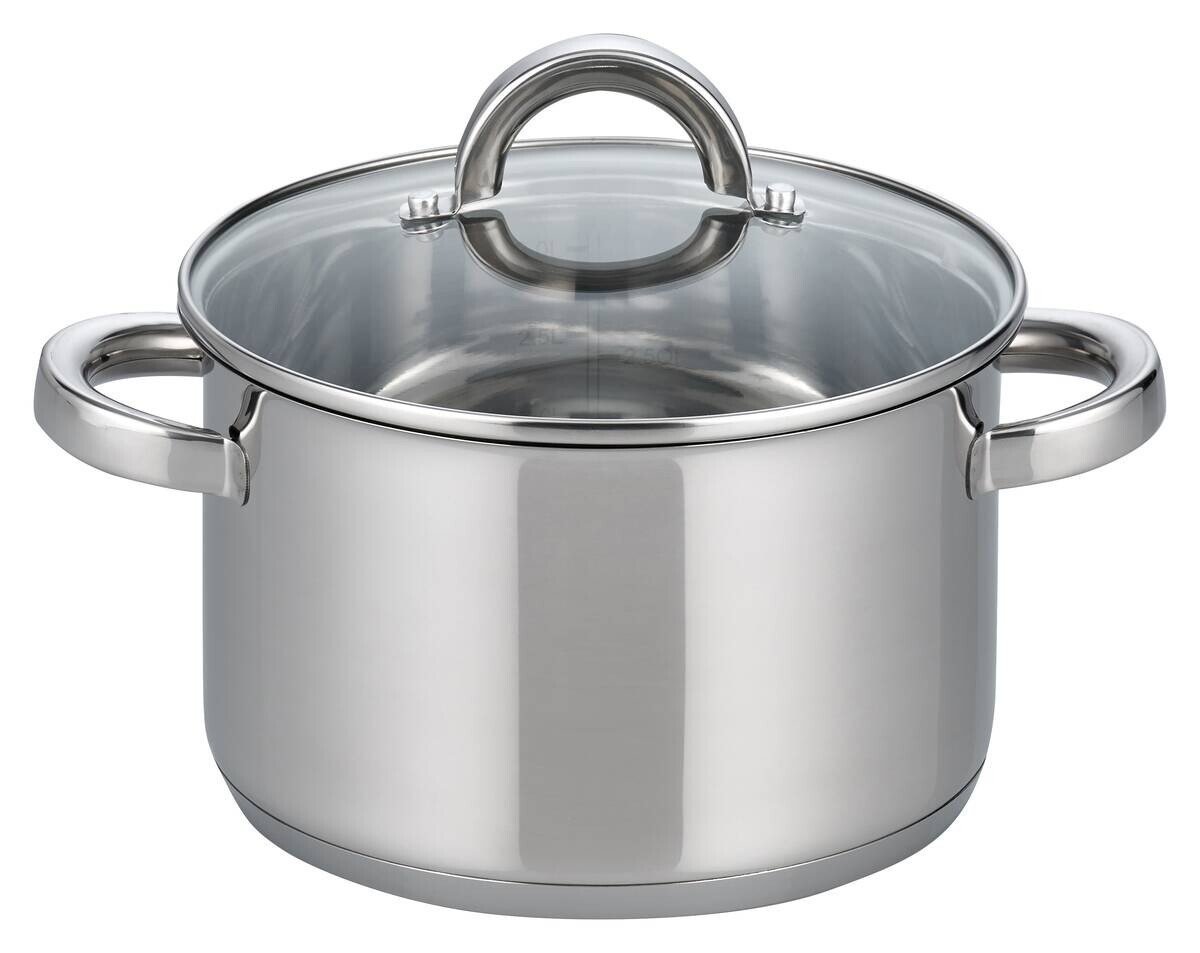 ELO Fleischtopf silber Edelstahl D: ca. 20 cm