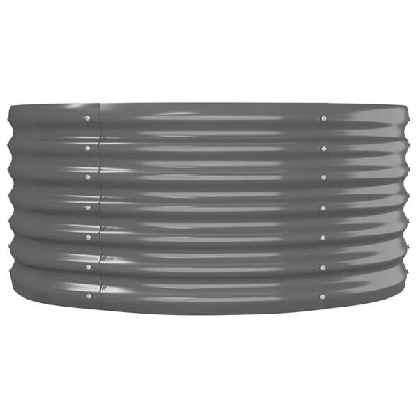 Hochbeet grau Stahl B/H/L: ca. 80x36x152 cm