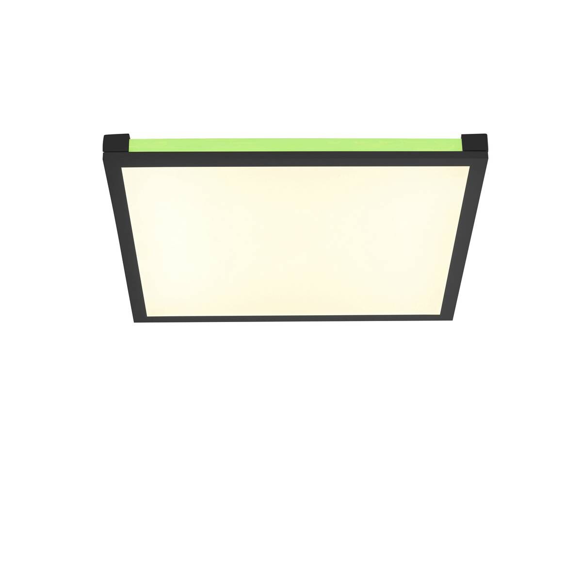 Just Light LED-Deckenleuchte MARIO 11621-18 schwarz weiß Kunststoff Metall B/H/T: ca. 45x7,1x45 cm 2 Brennstellen