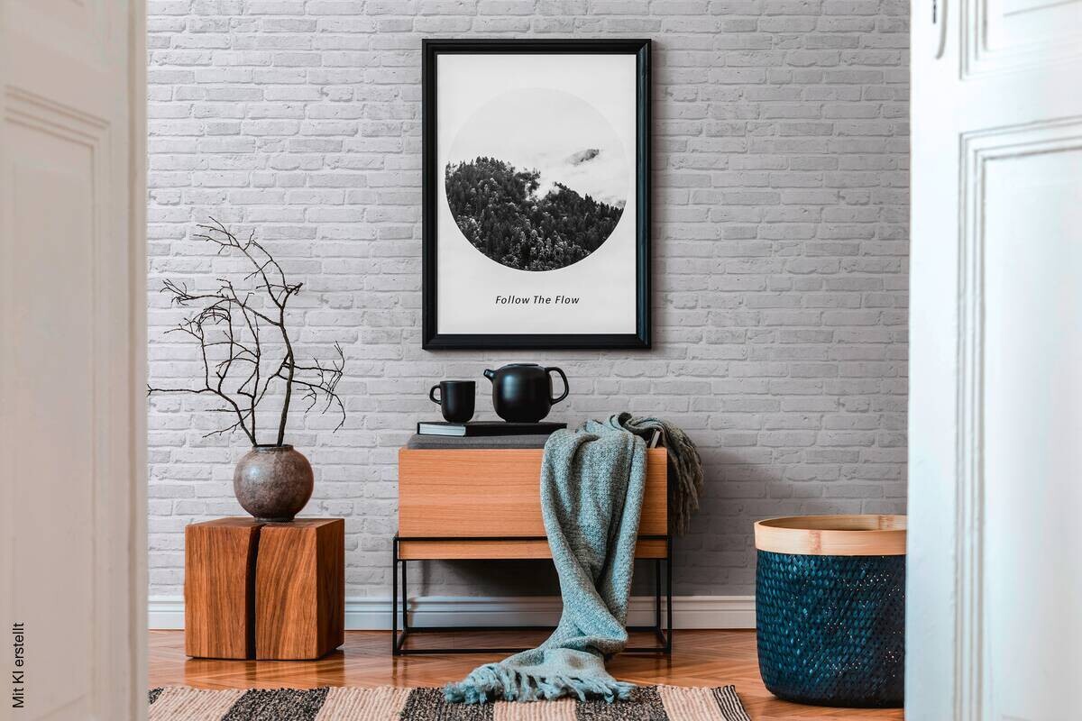 A.S.Creation Vliestapete Best of Wood`n Stone 2nd Edition Steine grau B/L: ca. 53x1005 cm