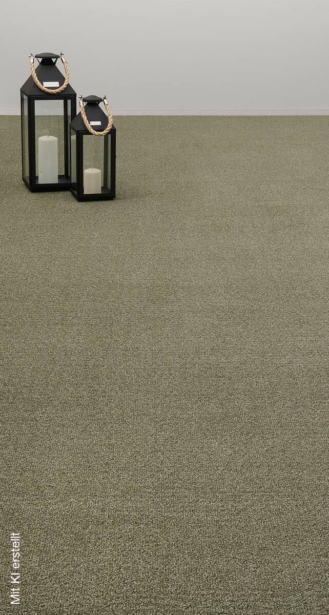 Teppichboden Java grün B: ca. 500 cm pro m²