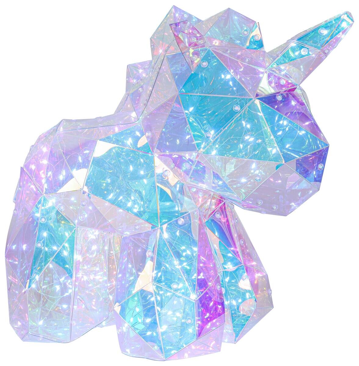 Nolo LED-Dekoleuchte Einhorn transparent Kunststoff