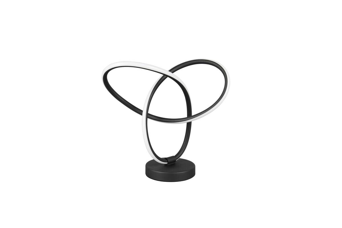 Reality LED-Tischleuchte Lando schwarz Metall B/H/L: ca. 28x12x28 cm