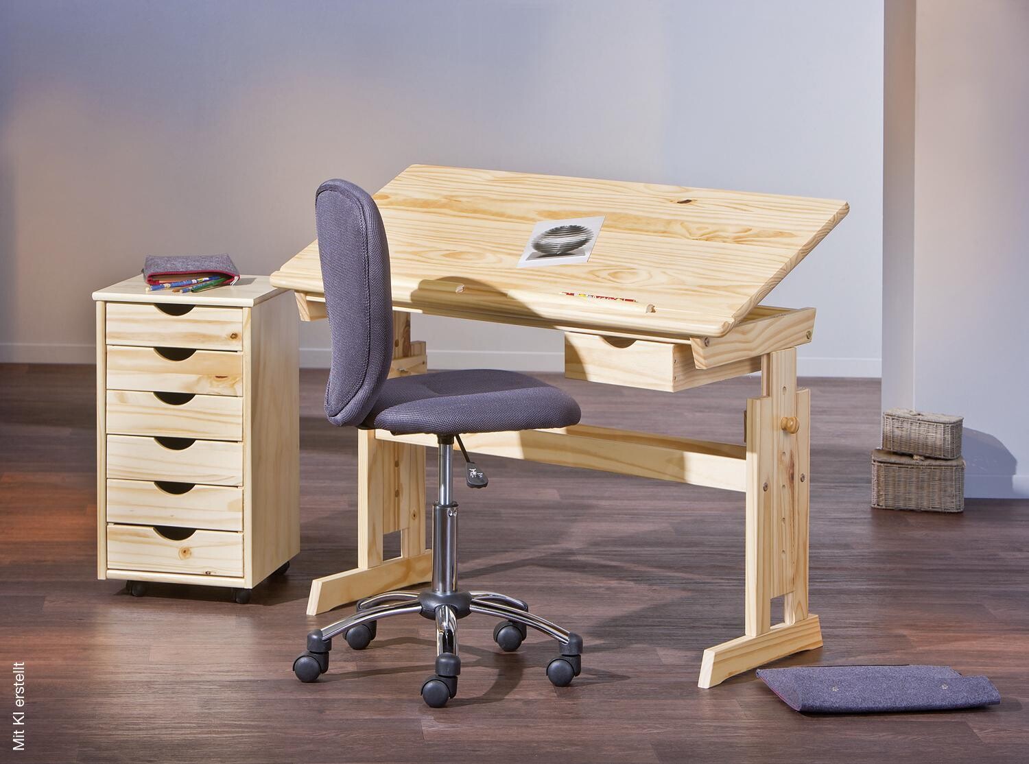 Schreibtisch Julia natur B/H/T: ca. 109x63x55 cm