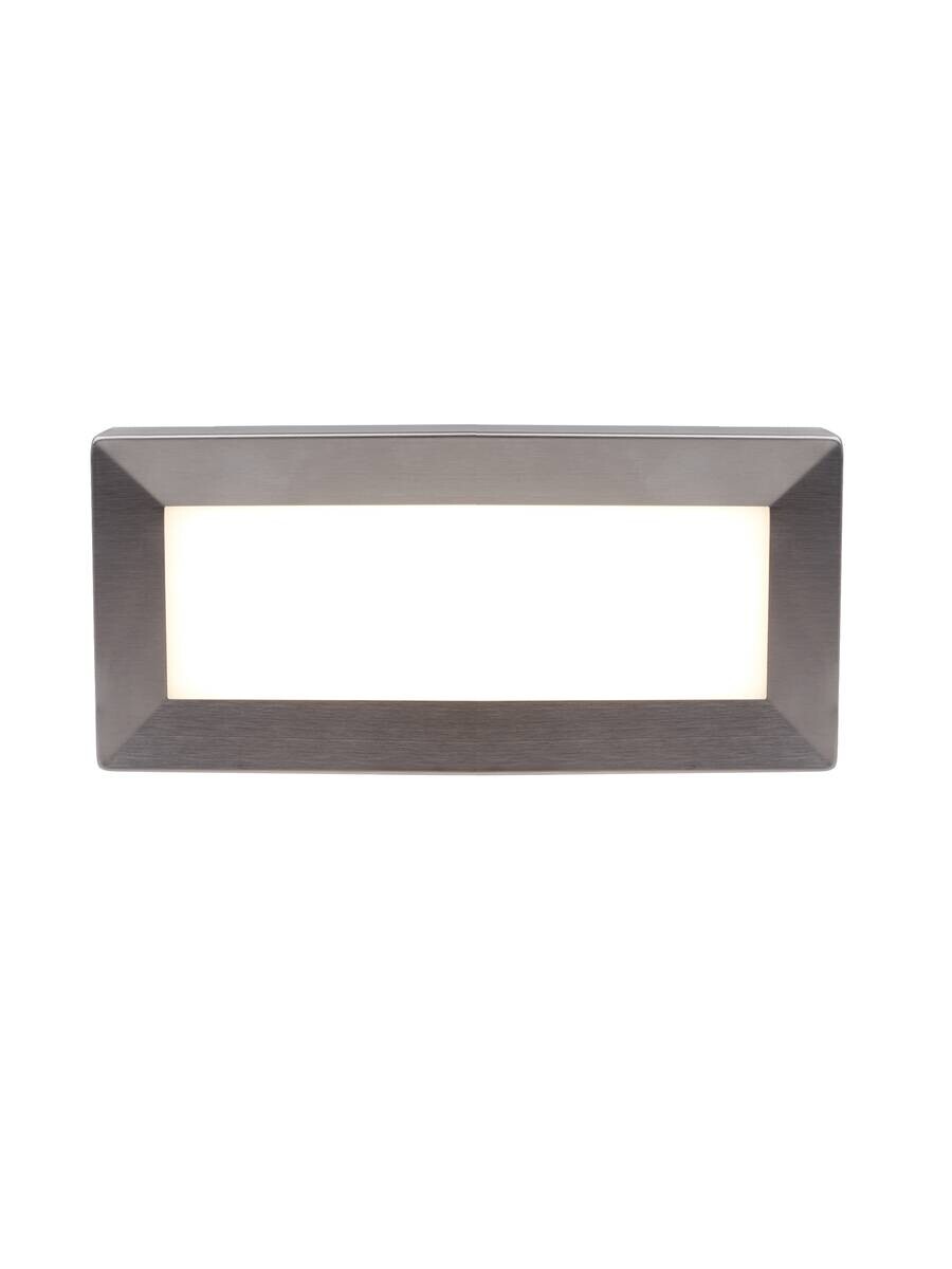 LED-Außenwandleuchte weiß silber B/H/T/L: ca. 20x6,5x1x6 cm