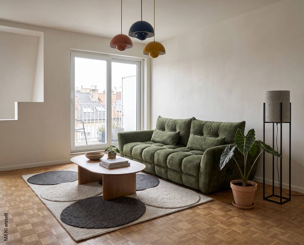 Big Sofa Moma olive Microfaser B/H/T: ca. 250x97x120 cm