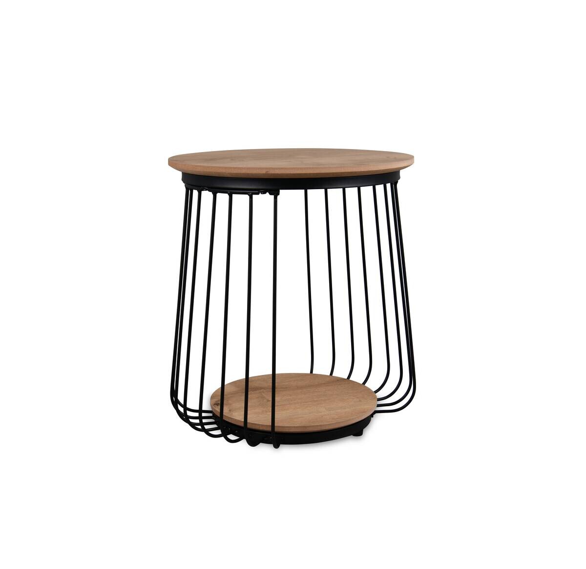 Couchtisch Arkali, 2er-Set Eiche Artisan Nachbildung H/D: ca. 50x50 cm