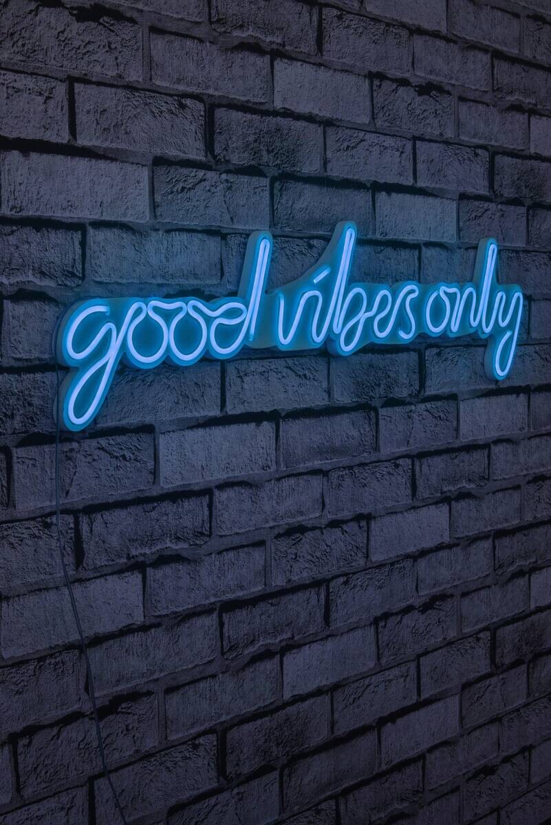 Opviq LED-Wandleuchte blau PVC B/H/T/L: ca. 76x19x2x76 cm
