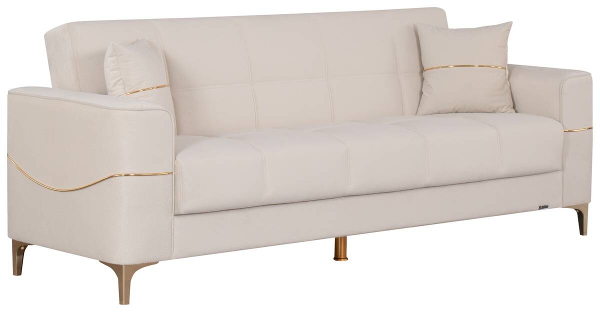 Sofa 3-2-1 Salda beige Microfaser