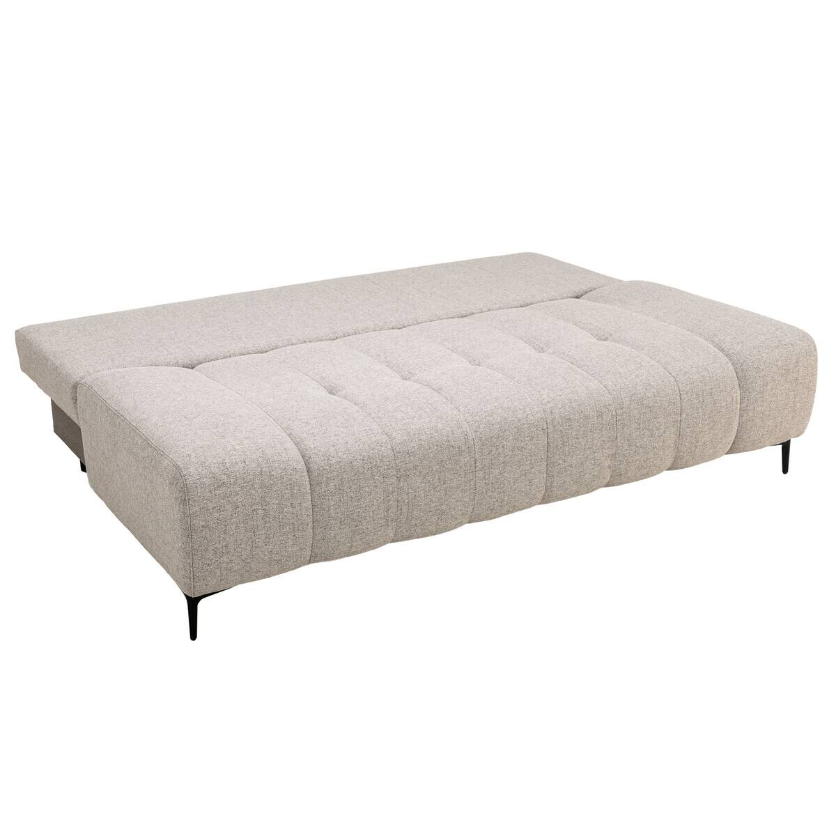 Schlafsofa hellbraun Webstoff B/H/T: ca. 195x88x95 cm