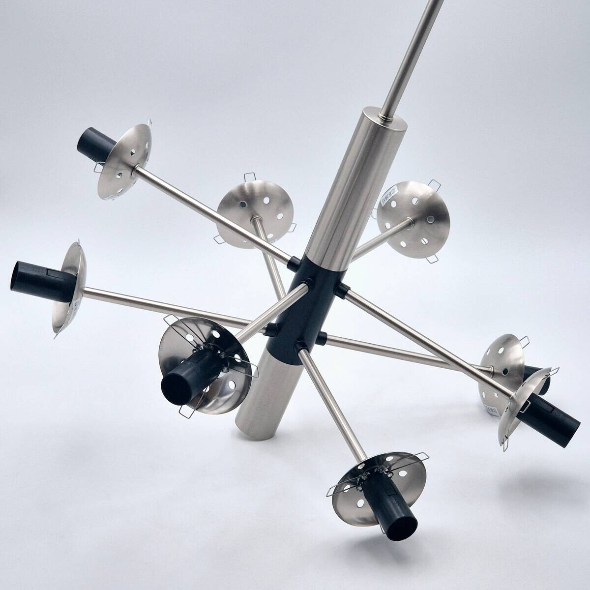 Lamkur Deckenleuchte Chrom Stahl Glas B/H/L: ca. 66x68x66 cm E14 8 Brennstellen