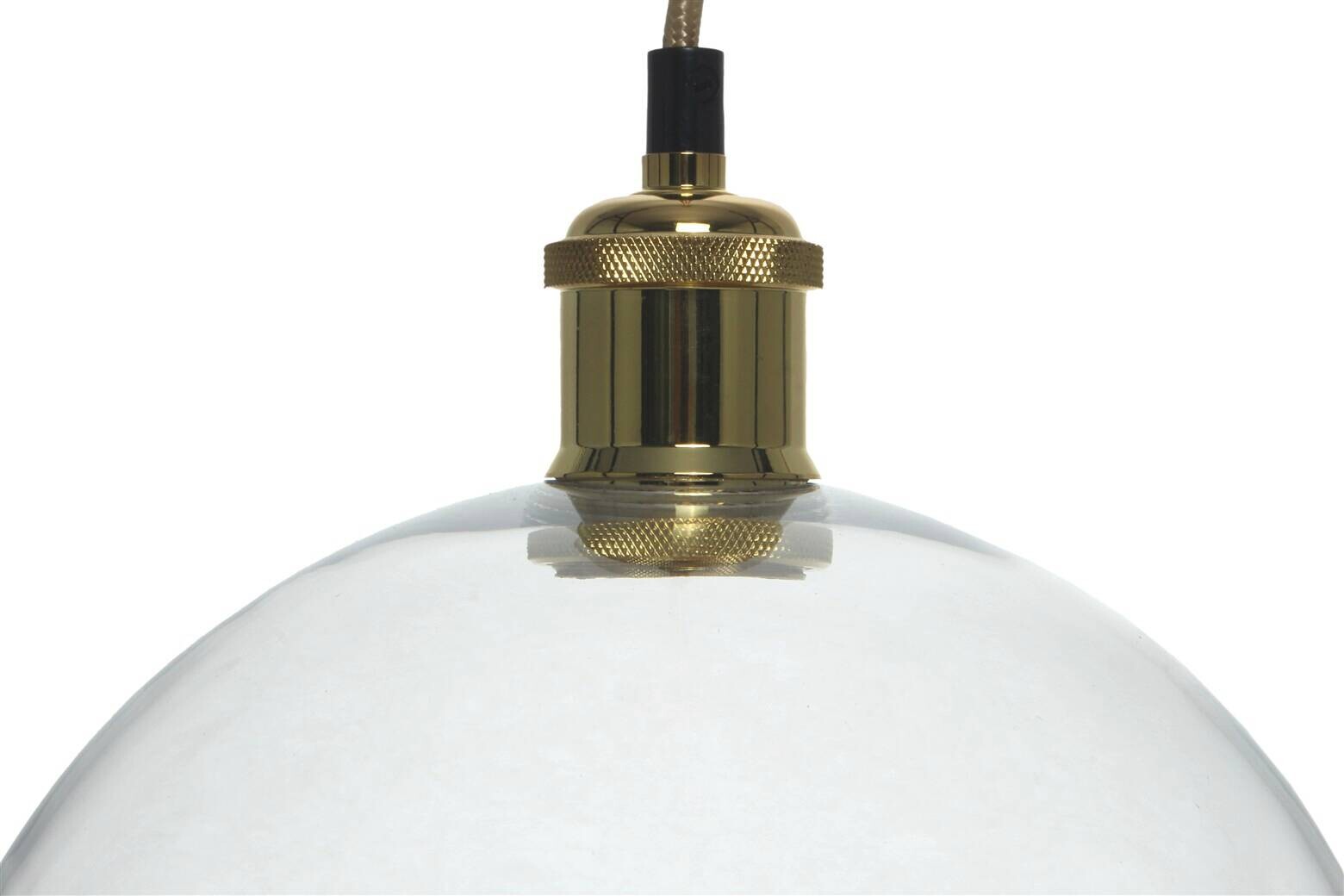 Kayoom Pendelleuchte klar Glas B/H/L: ca. 26x32x26 cm E27 1 Brennstellen