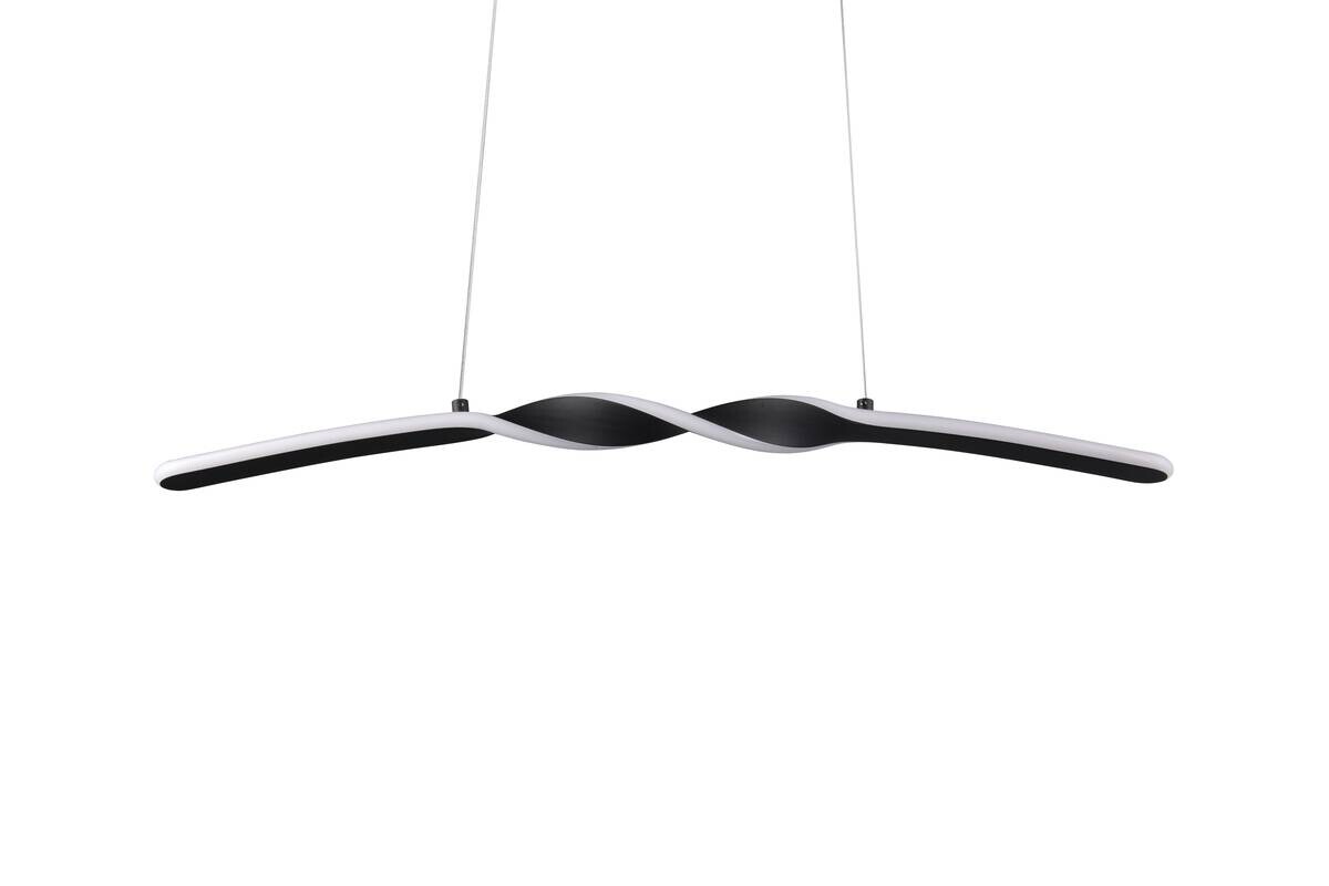 Reality LED Pendelleuchte Ginko mattschwarz Metall B/H/T: ca. 79x15x9 cm 1.0 Brennstellen