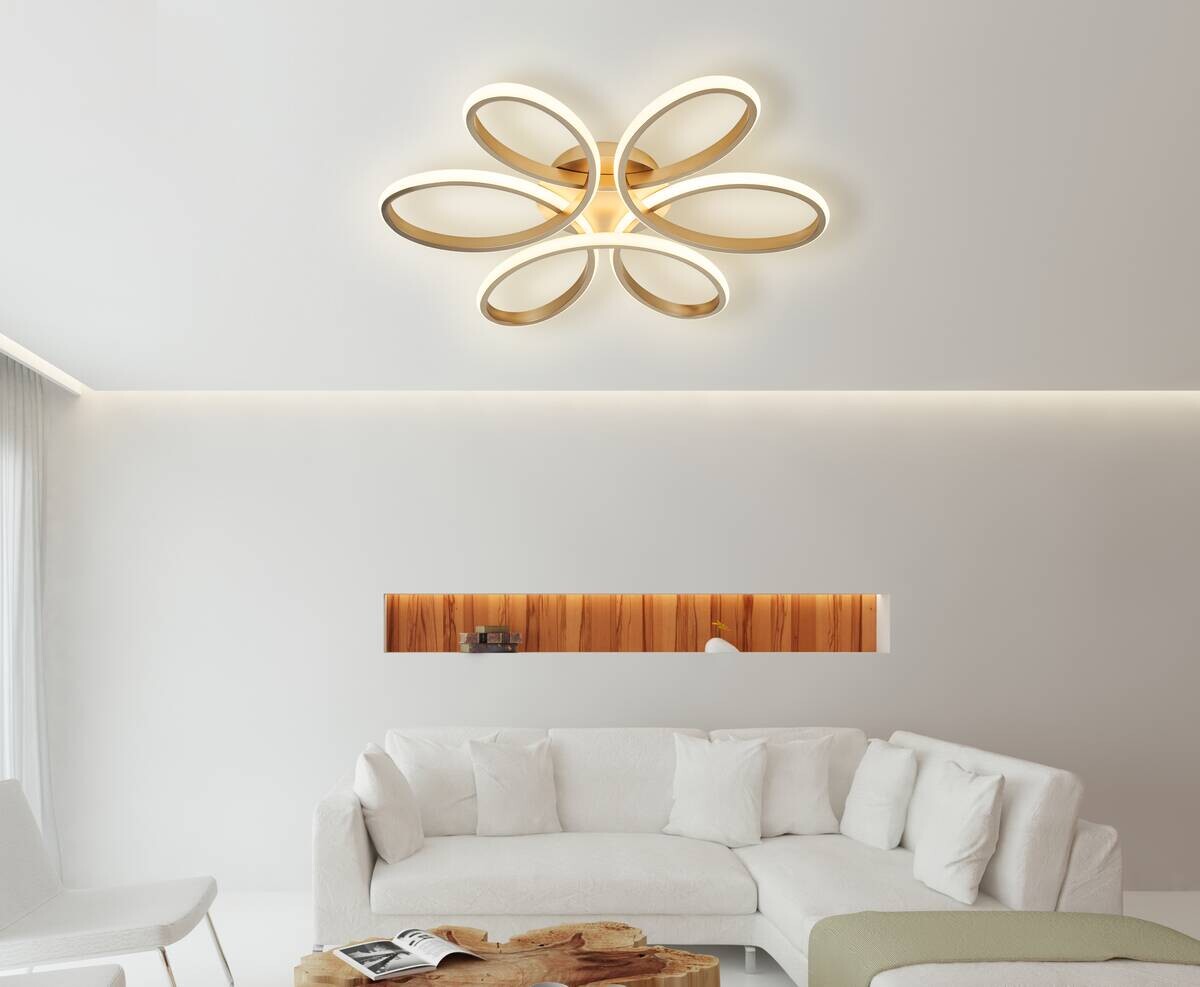 POCOline LED-Deckenleuchte Inga B/H/D: ca. 60x8x60 cm