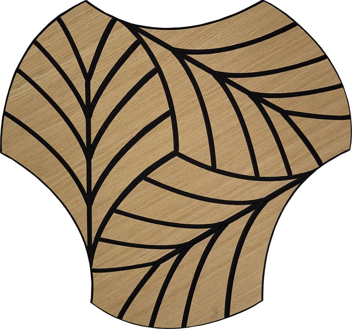 Wandpaneel natur B/H: ca. 64x60 cm