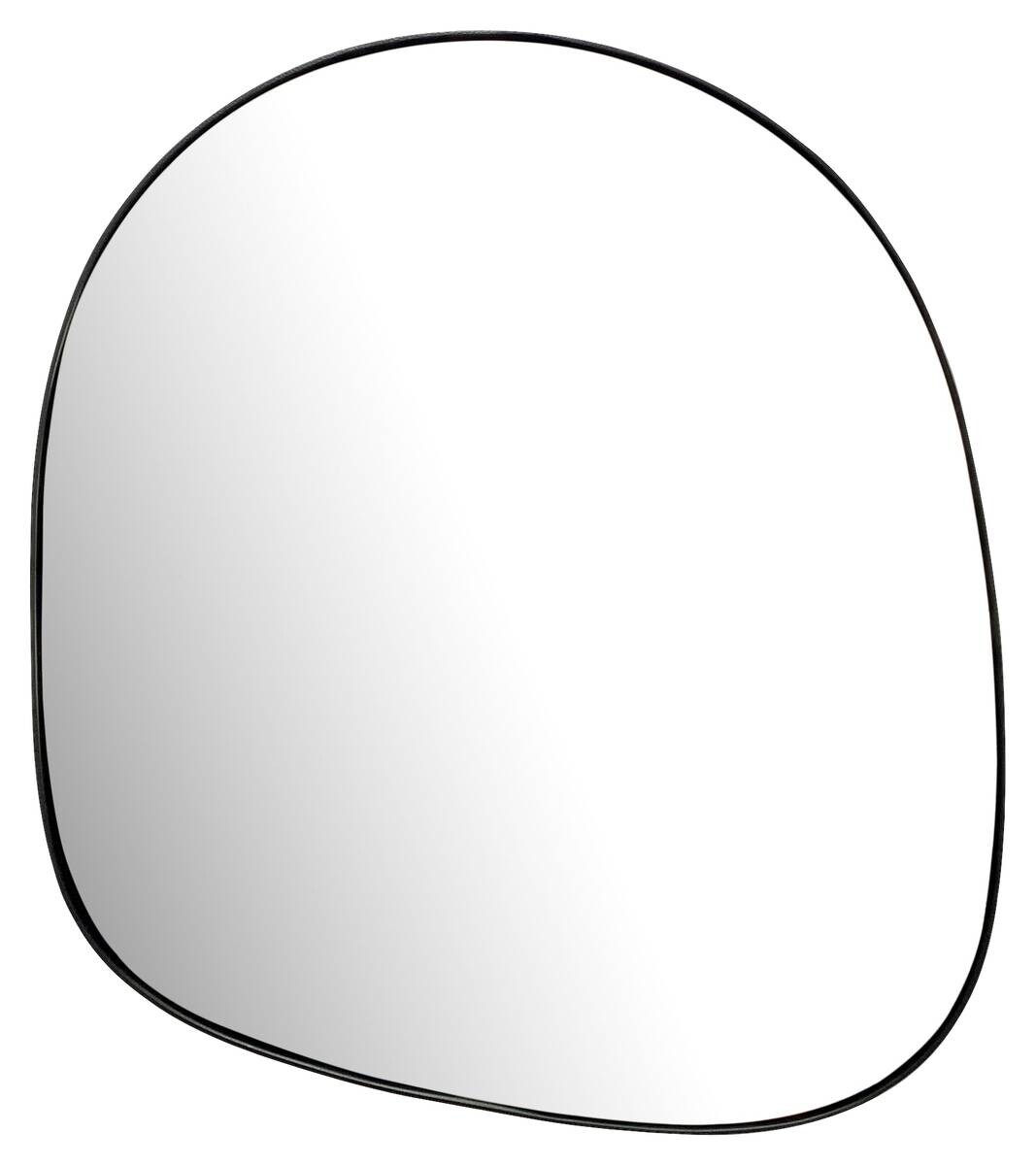 Wohnling Wandspiegel schwarz Metall B/H/T: ca. 53x60x2,5 cm