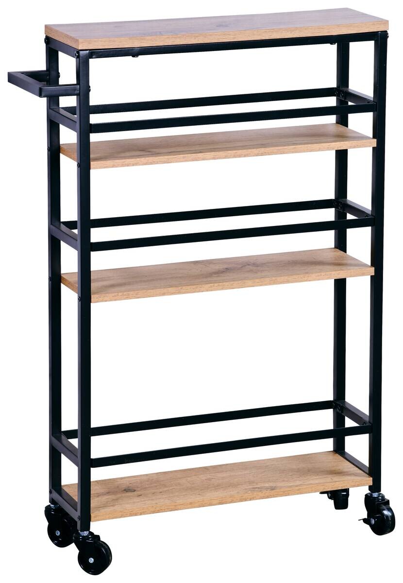 Kesper Regal schwarz Metall B/H/L: ca. 15x81x50 cm
