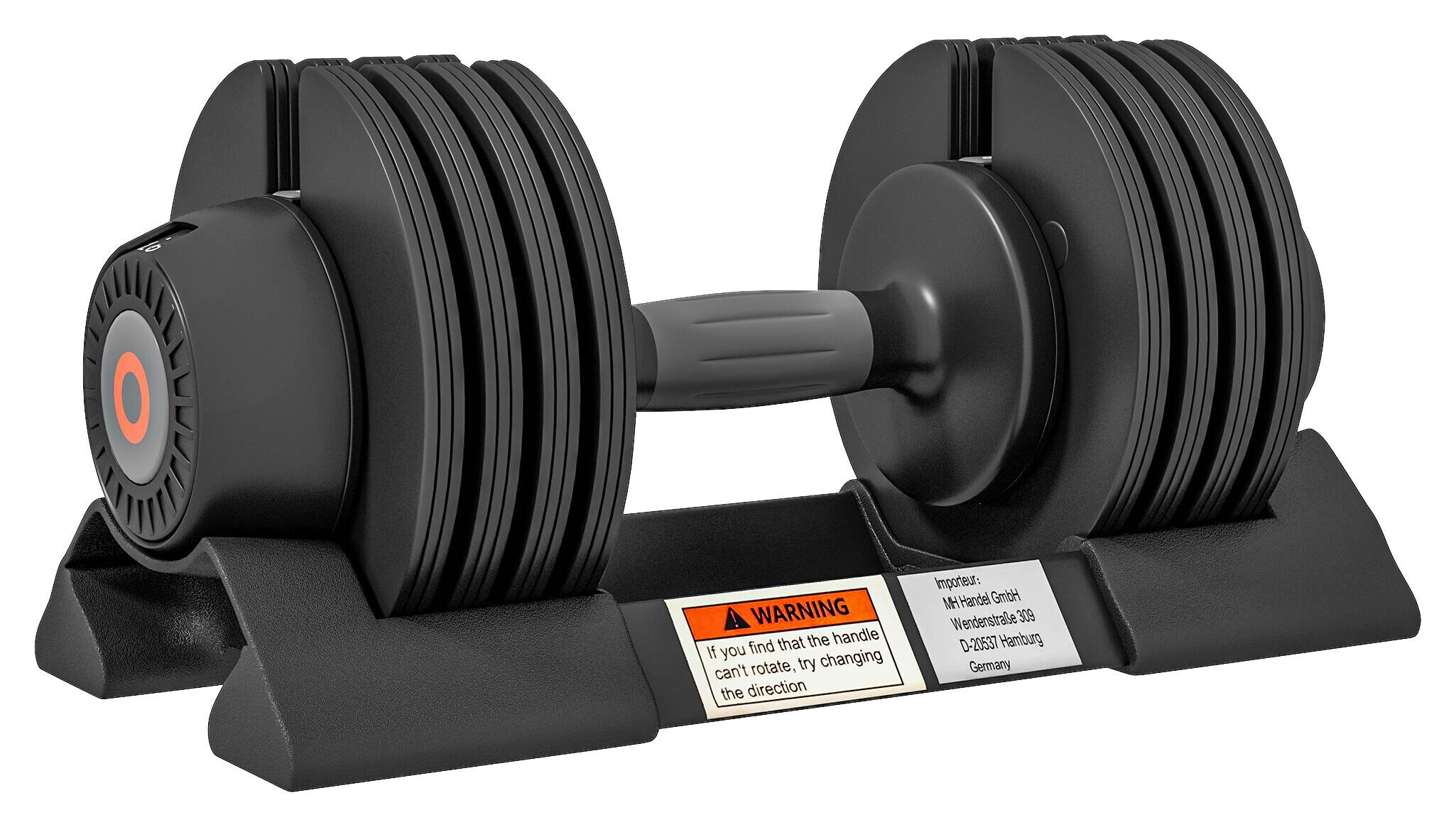 SPORTNOW Hantelset schwarz Stahl B/H/L: ca. 16x16x33 cm