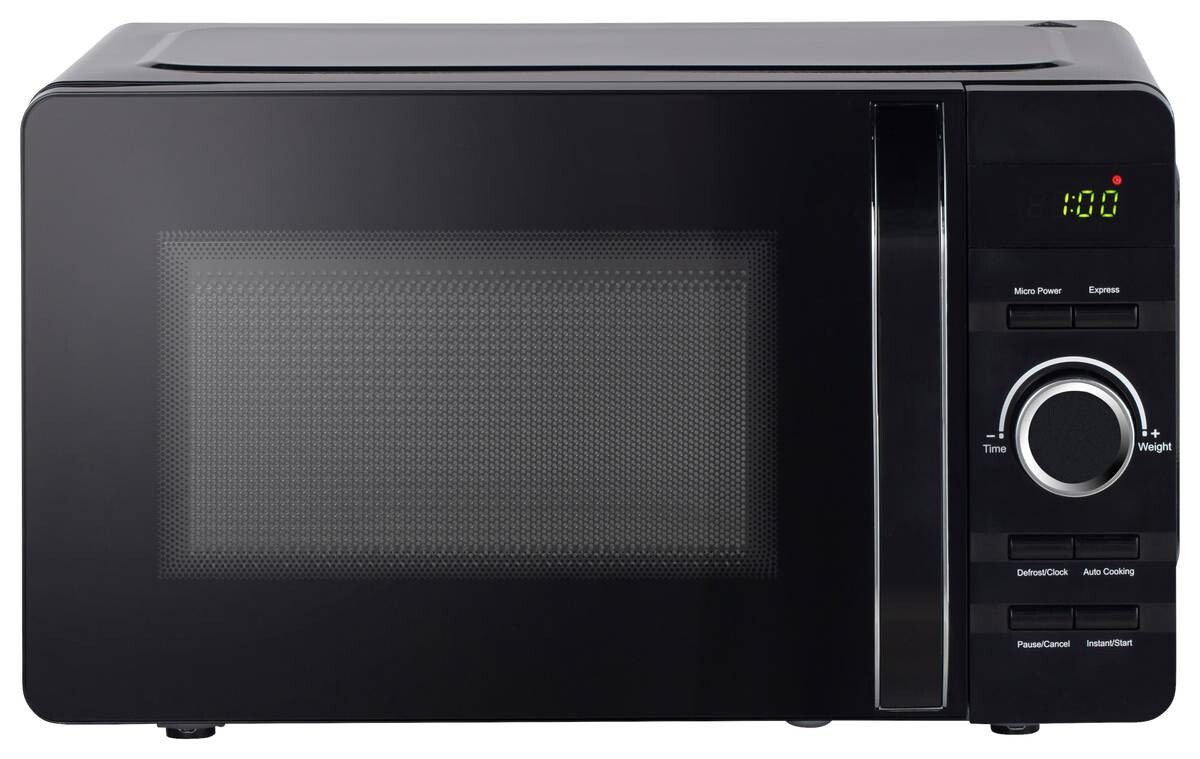 POCOline Mikrowelle 20UX39-L schwarz Metall B/H/L: ca. 34x26x45 cm ca. 20 l