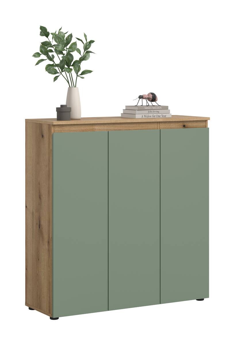 Schrank SCARPA Evoke Oak Nachbildung grün B/H/T: ca. 105x111x37 cm