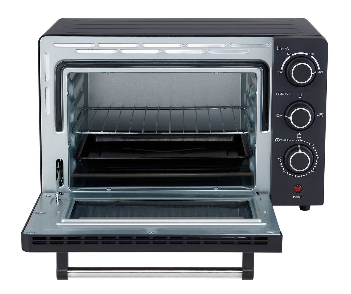 POCOline Mini-Backofen silber Glas B/H/L: ca. 32,6x27,1x42,3 cm ca. 18 l