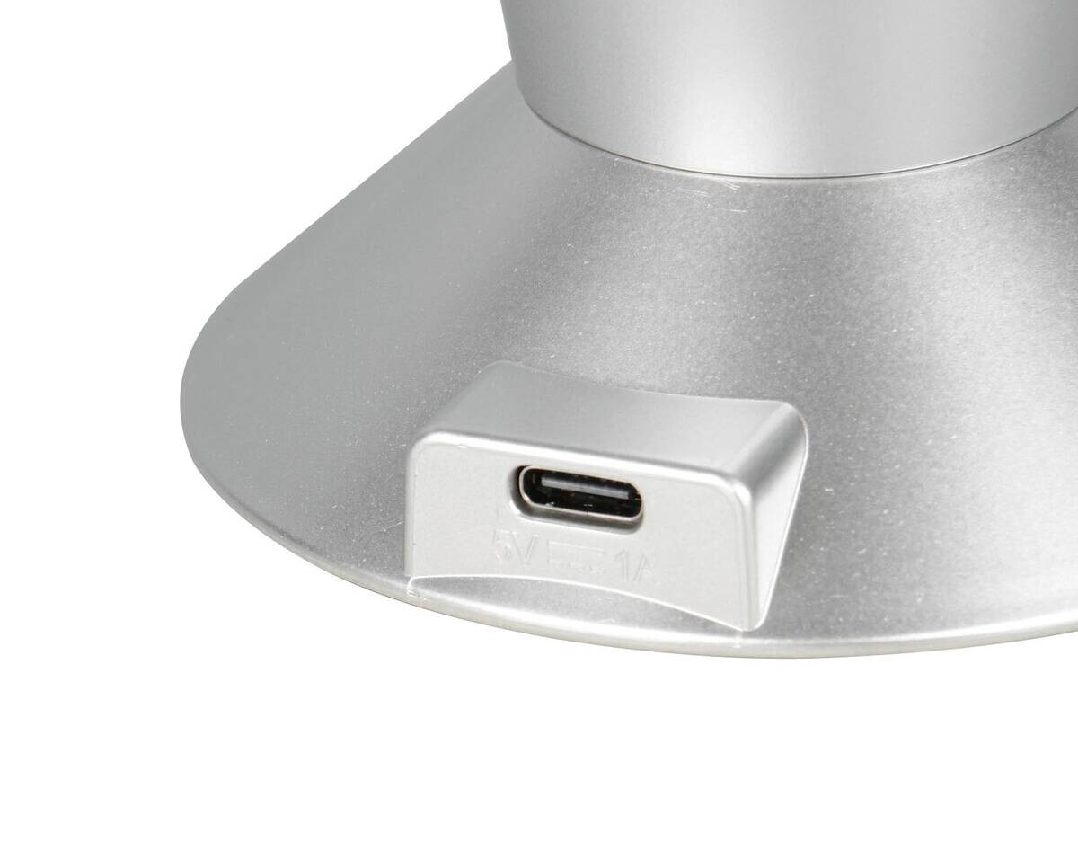 Reality LED-Tischleuchte Fame titanfarbig B/H: ca. 9x34,5 cm