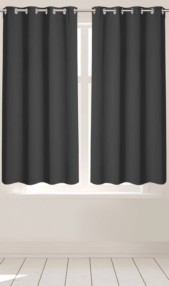 Ösenvorhang Verona anthrazit B/L: ca. 140x145 cm