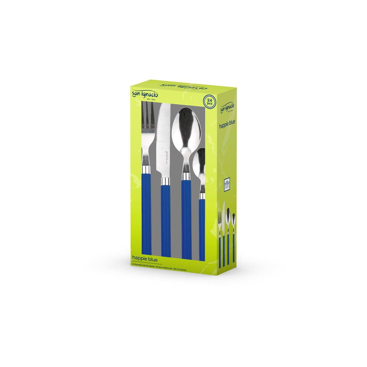 SAN IGNACIO Besteckset HAPPIE BLUE blau Kunststoff 24 tlg.