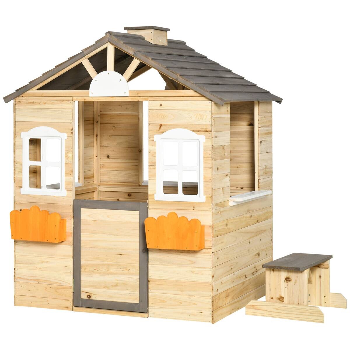 Outsunny Outdoor-Spielzeug grau B/H/L: ca. 94x113x134,5 cm