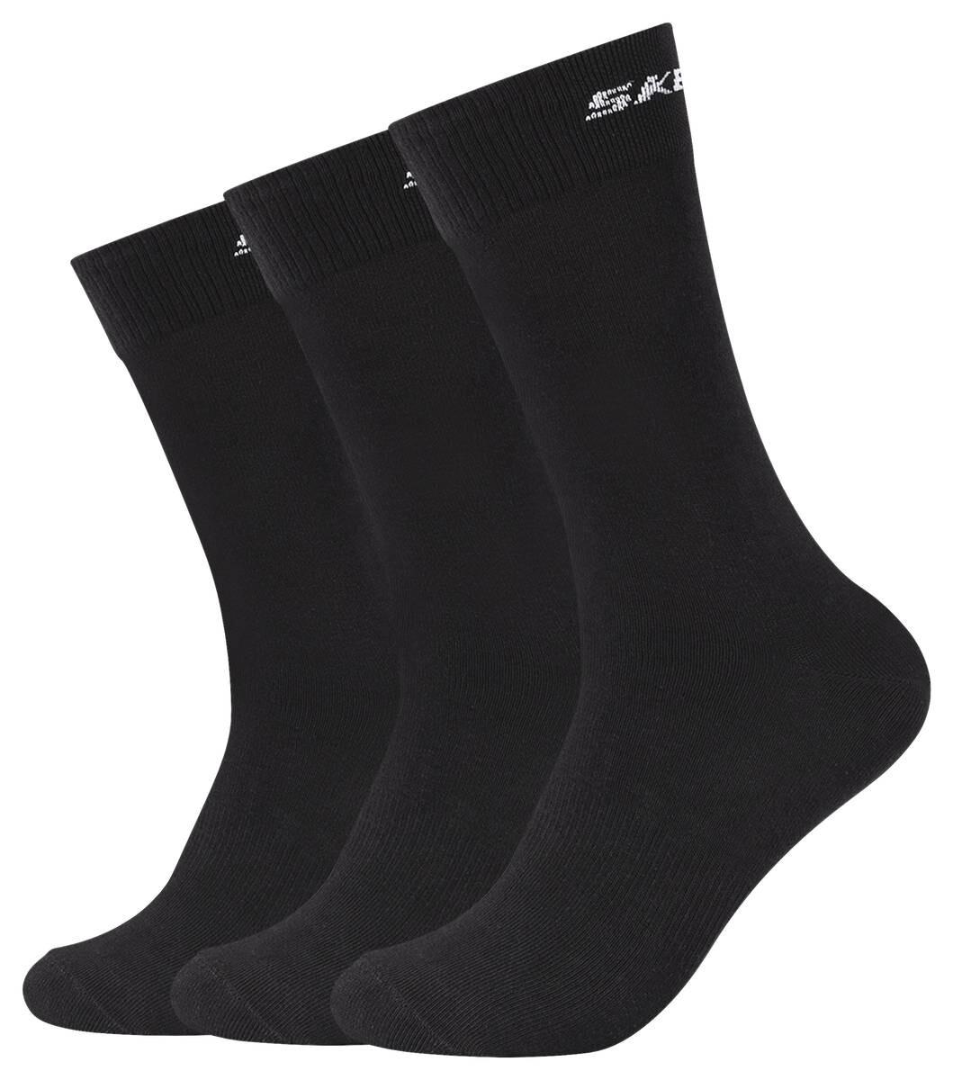 Skechers Damen & Herren-Socken Skechers schwarz 3 Packstücke Größe 43-46