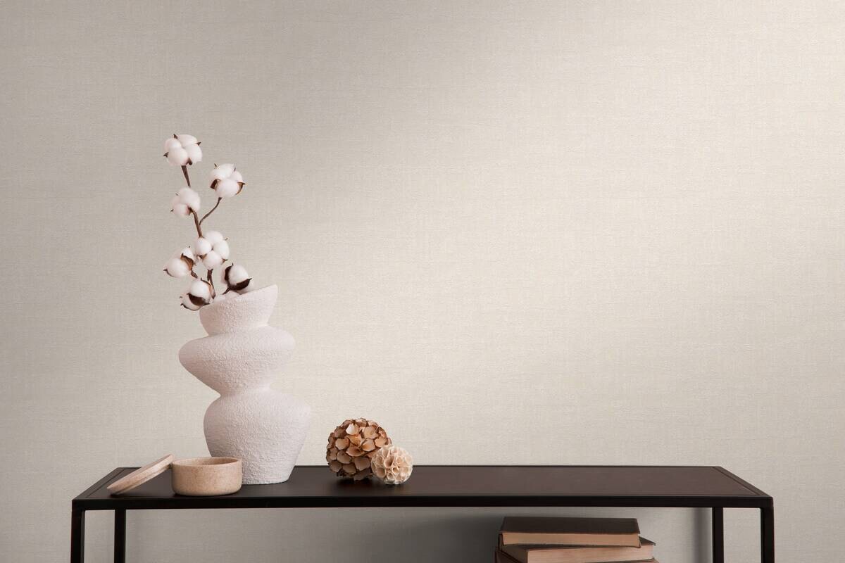 A.S.Creation Vliestapete creme beige B/H/D: ca. 53x1005x9,1 cm