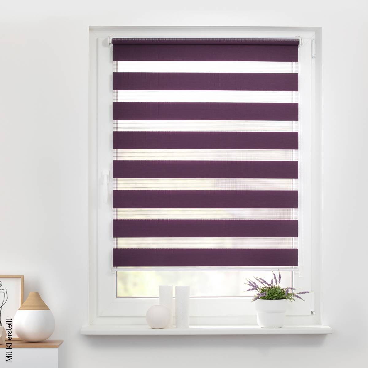 LICHTBLICK Doppelrollo Duo brombeer B/L: ca. 70x220 cm