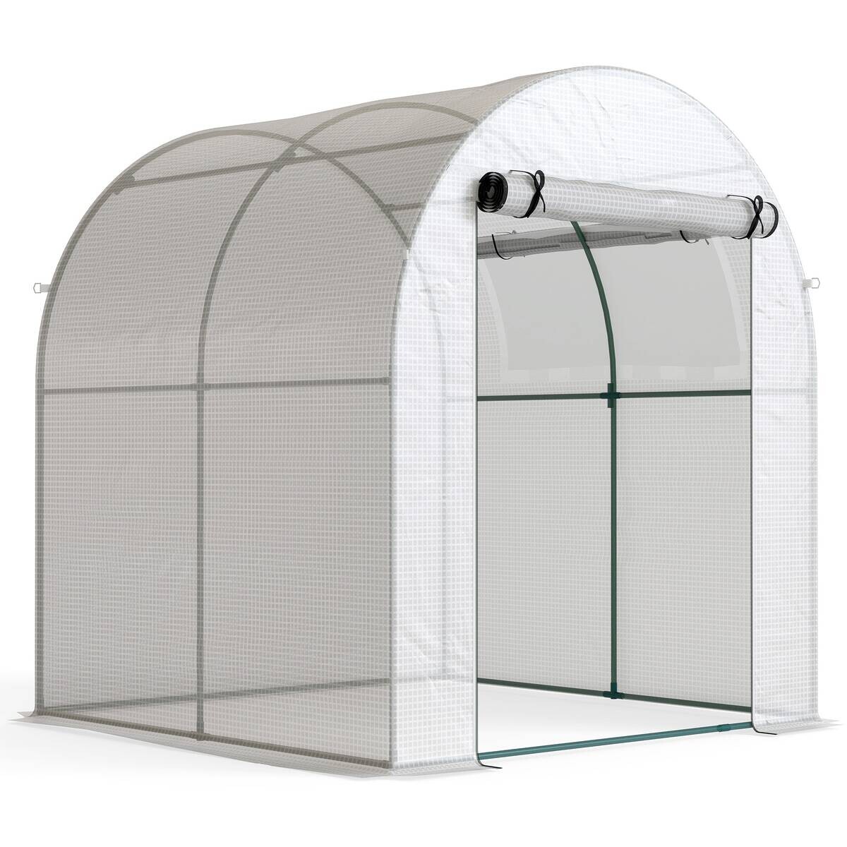 Outsunny Folientunnel B/H/T/L: ca. 180x200x180x180 cm weiß