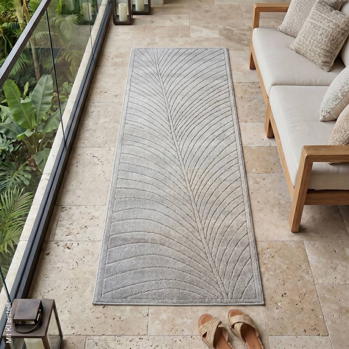 Ayyildiz Flachwebteppich NOVA silber B/L: ca. 80x250 cm