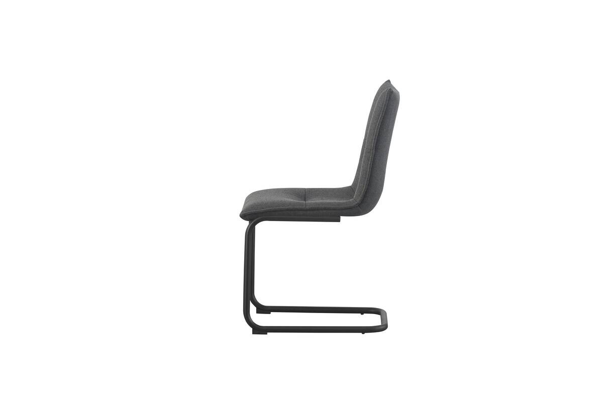 Schwingstuhl SONJA, 2er Set anthrazit Webstoff B/H/T: ca. 46x89x57 cm