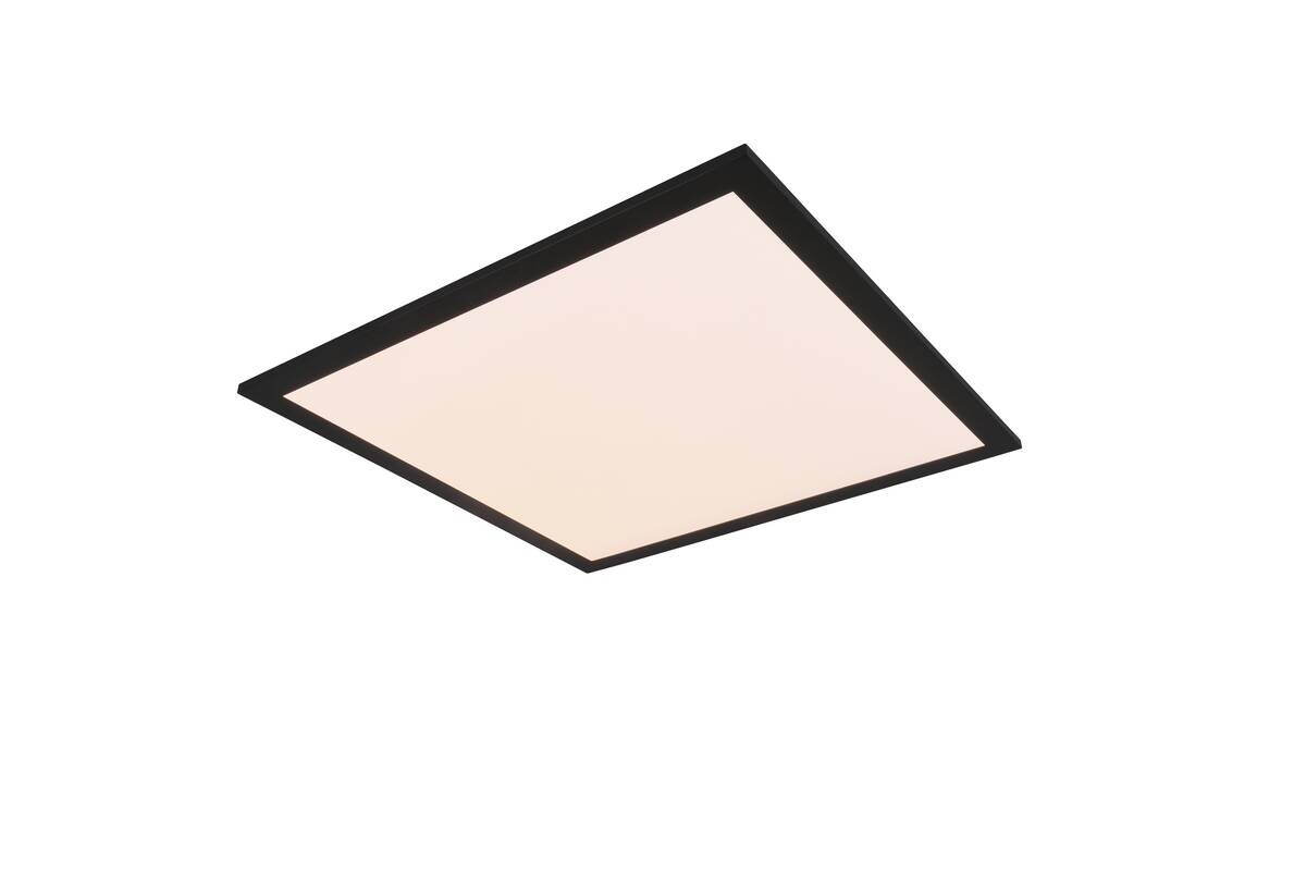LED-Deckenleuchte schwarz Metall B/H/L: ca. 5x45x45 cm