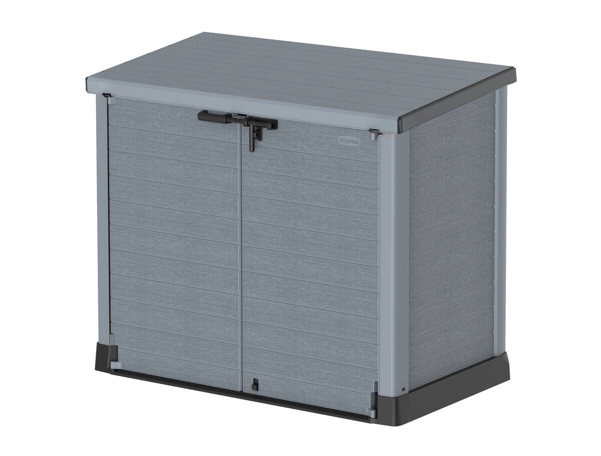 VCM Mülltonnenbox 2er StoreAway grau Kunststoff B/H/L: ca. 145x125x83 cm