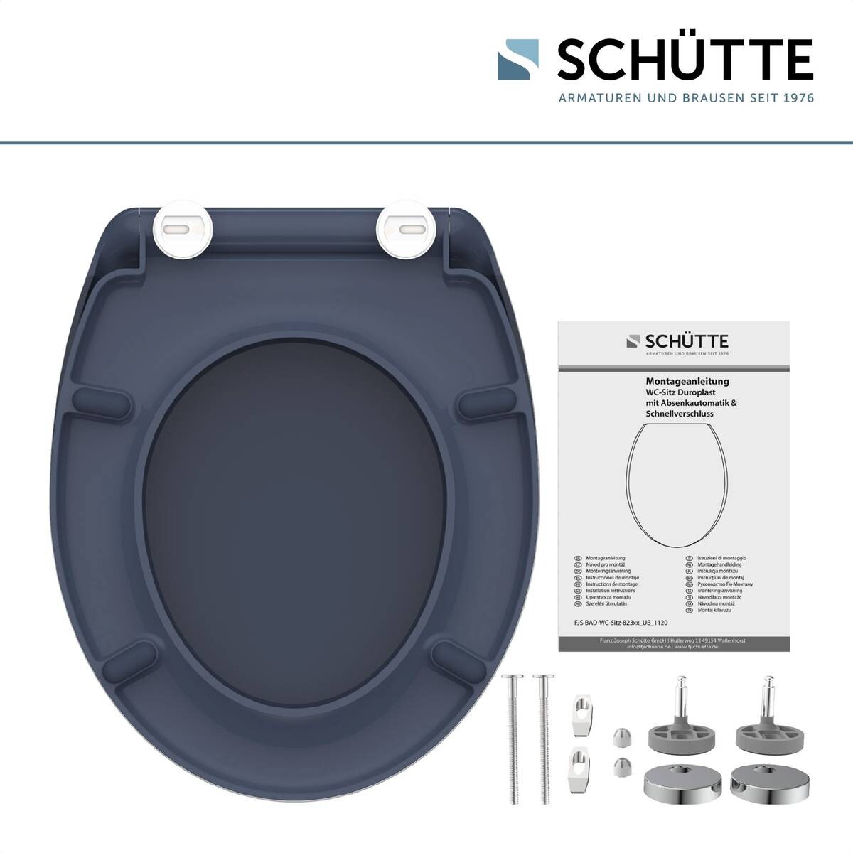 Schütte Duroplast WC-Sitz ANTHRAZIT Duroplast