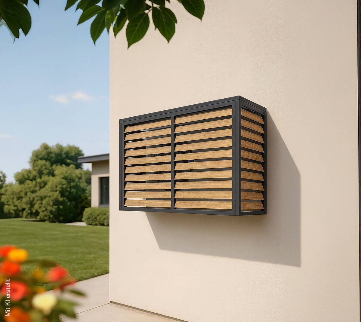 Westmann Verkleidung Wärmepumpe Boxa Holzoptik B/H/L: ca. 140x97x56 cm