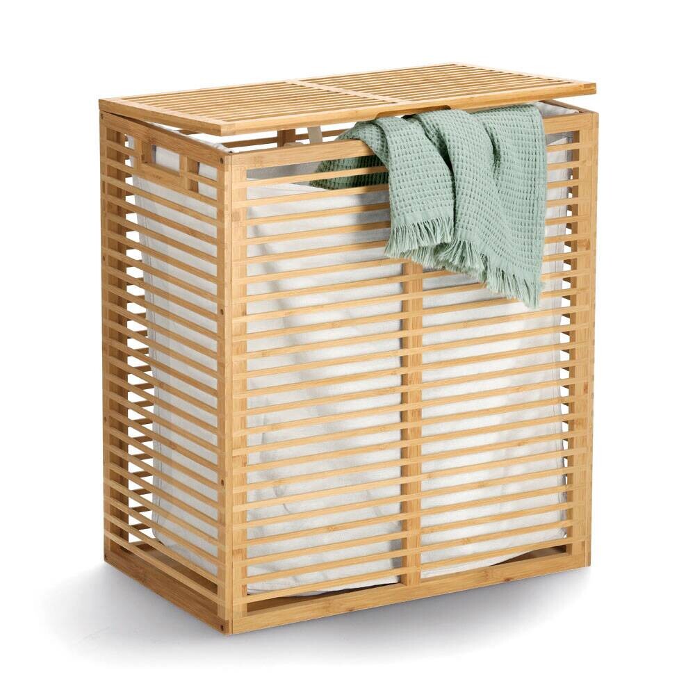 Zeller Wäschesammler natur Baumwolle B/H/L: ca. 33x61x535 cm