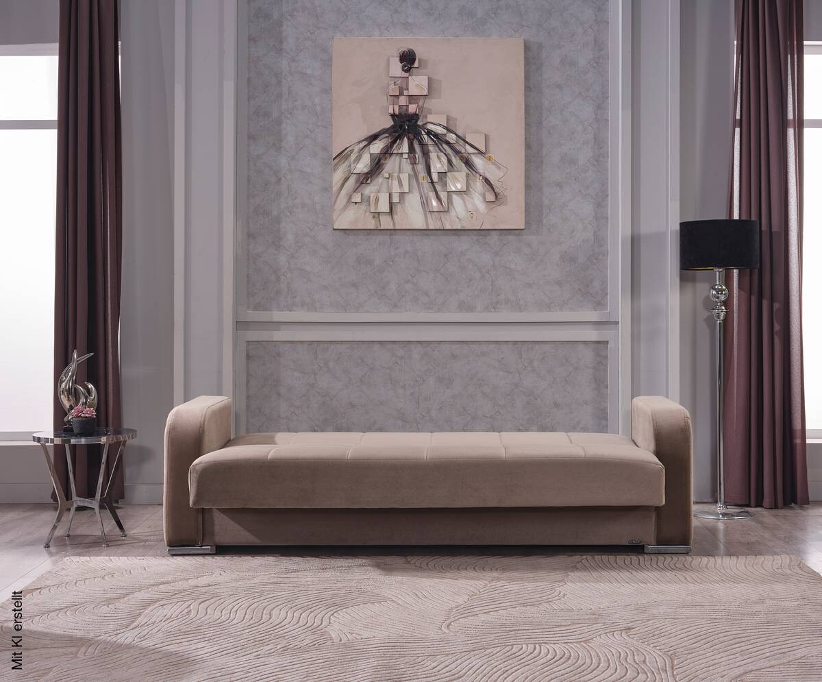 Sofa 3-2-1 Orlando graubraun B/H/T: ca. 228x84x86 cm