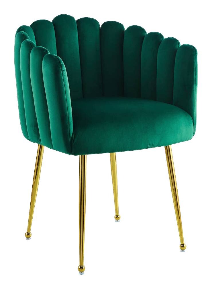 Stuhl Mucha 101 grün Microfaser B/H/T: ca. 59x85x56 cm