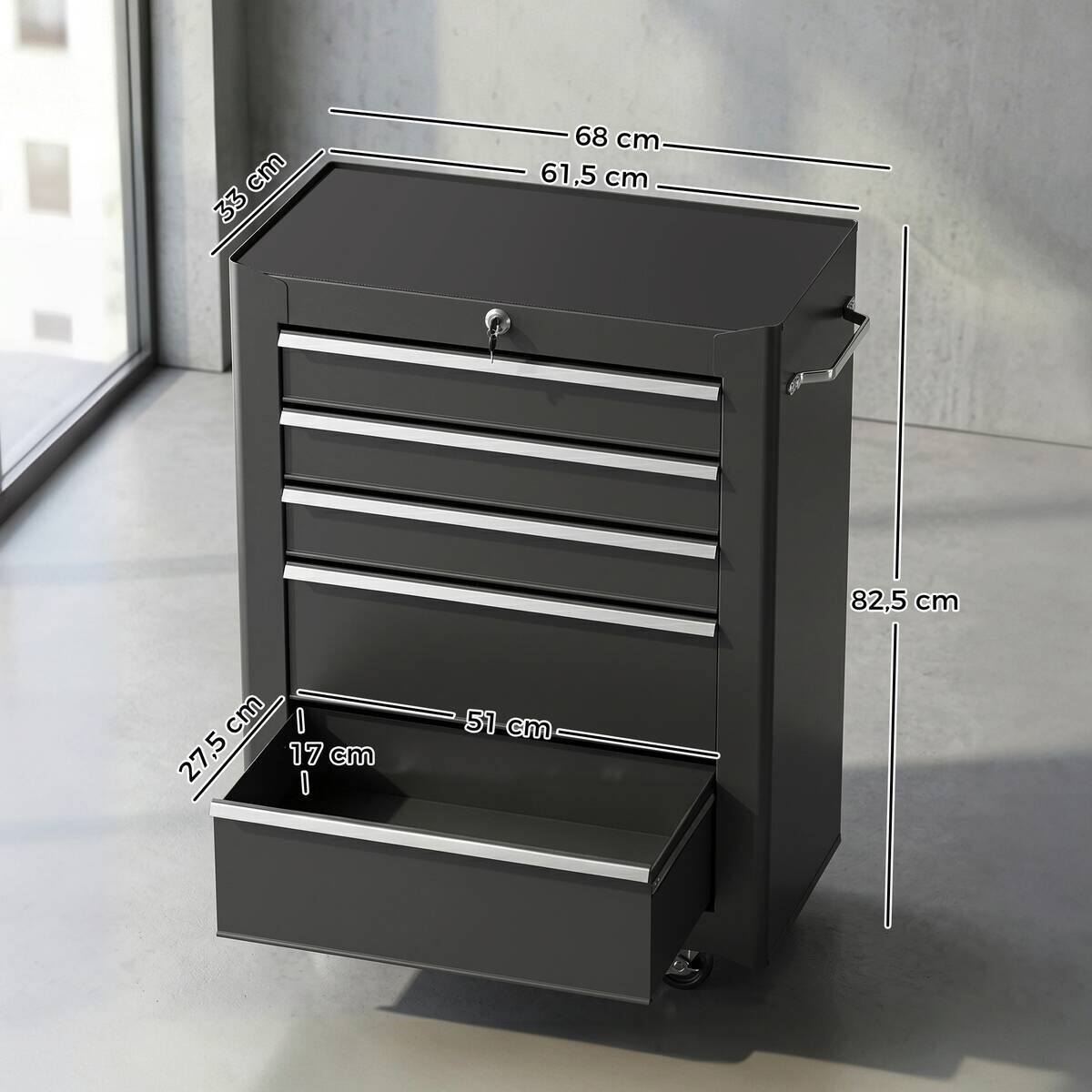 Werkstattwagen B/H/T: ca. 61,5x82,5x33 cm