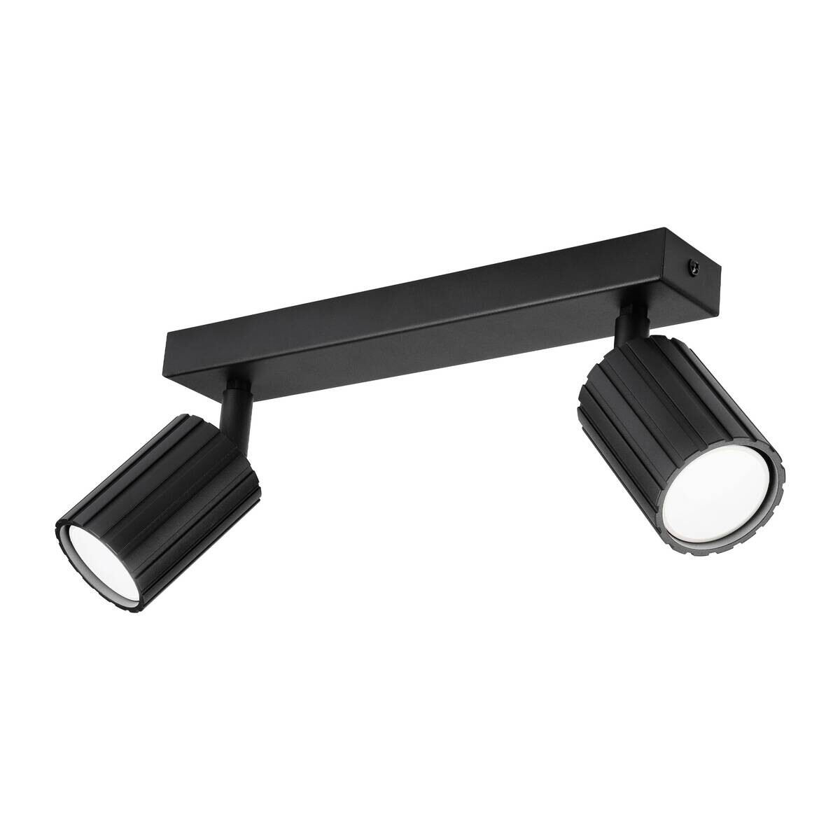 Lamkur Strahler Prisma schwarz Stahl B/H/L: ca. 6,5x16,5x30 cm 2 Brennstellen