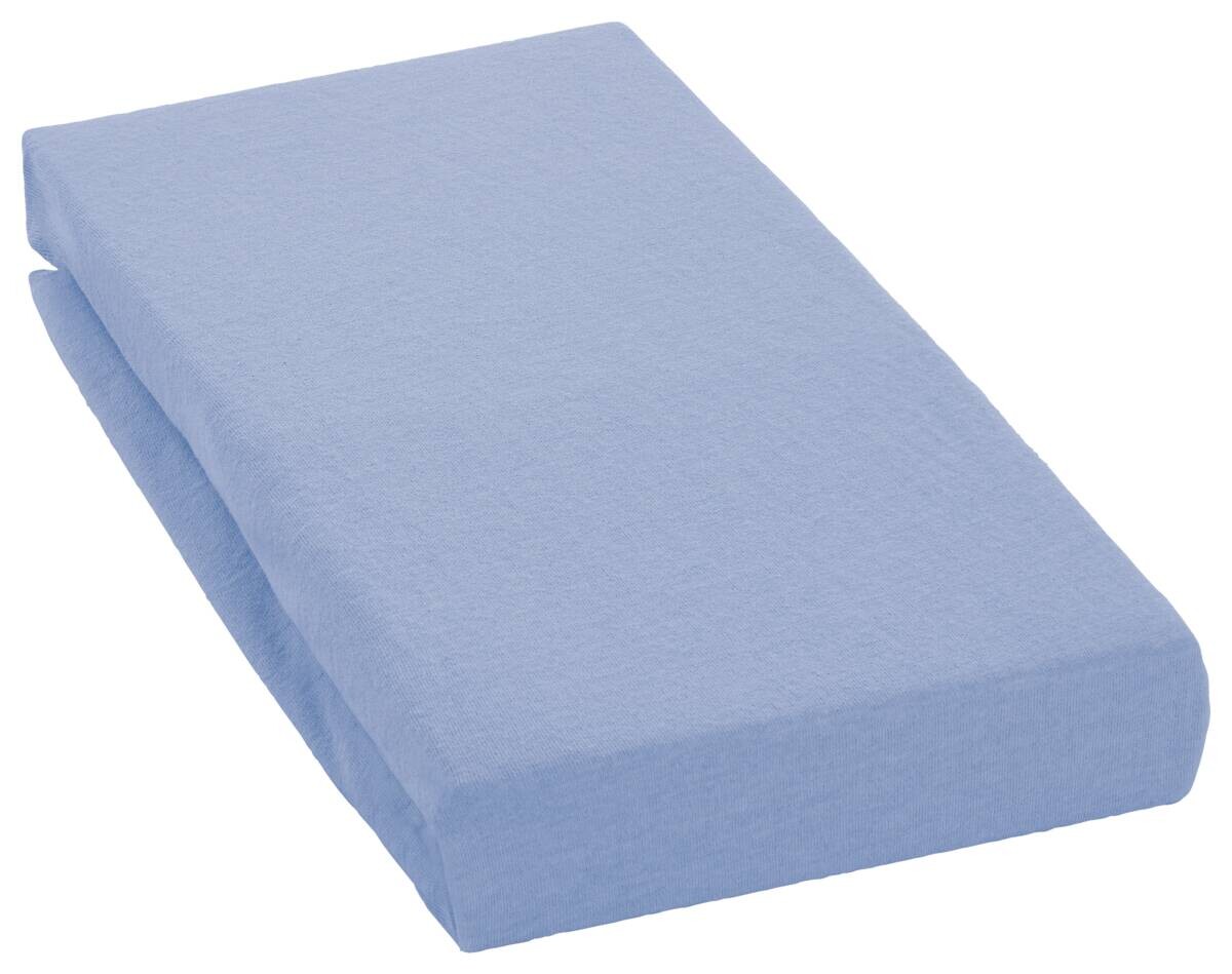 oh cosy Spannbetttuch Jersey hellblau 50% Baumwolle, 50% Polyester B/L: ca. 180x200 cm